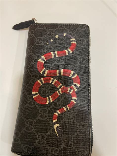 snakeskin wallet gucci|gucci kingsnake wallet review.